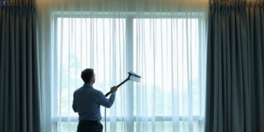 Commercial curtain steam cleaning service cherokee-vic hotels offices