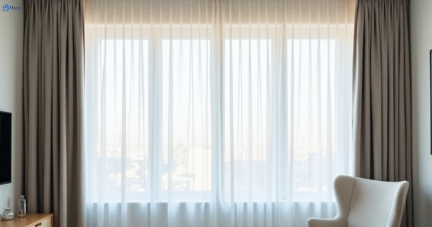 Freshly steam cleaned curtains in cherokee-vic QLD